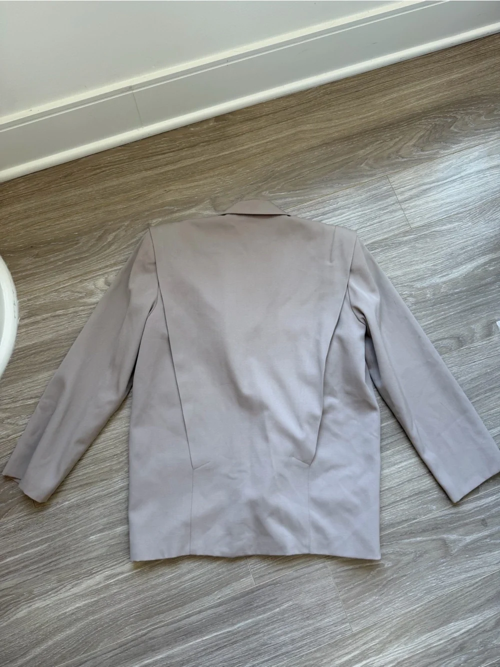 Christian Dior Vintage Double Breasted Blazer Jacket Tan Beige Sz 8 100% Wool
